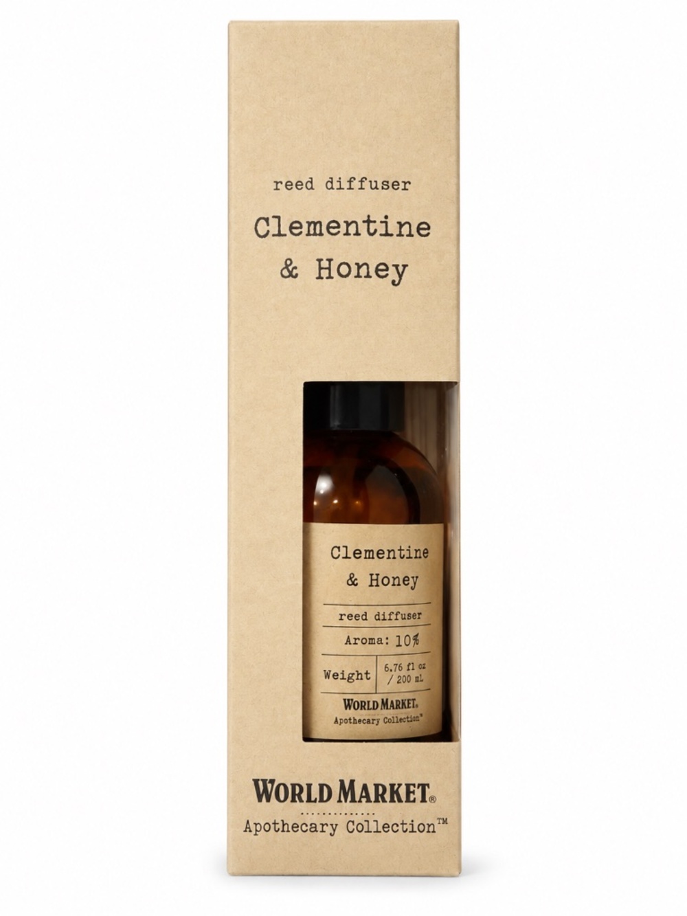 World Market Clementine & Honey Reed Diffuser 6.76 oz Apothecary